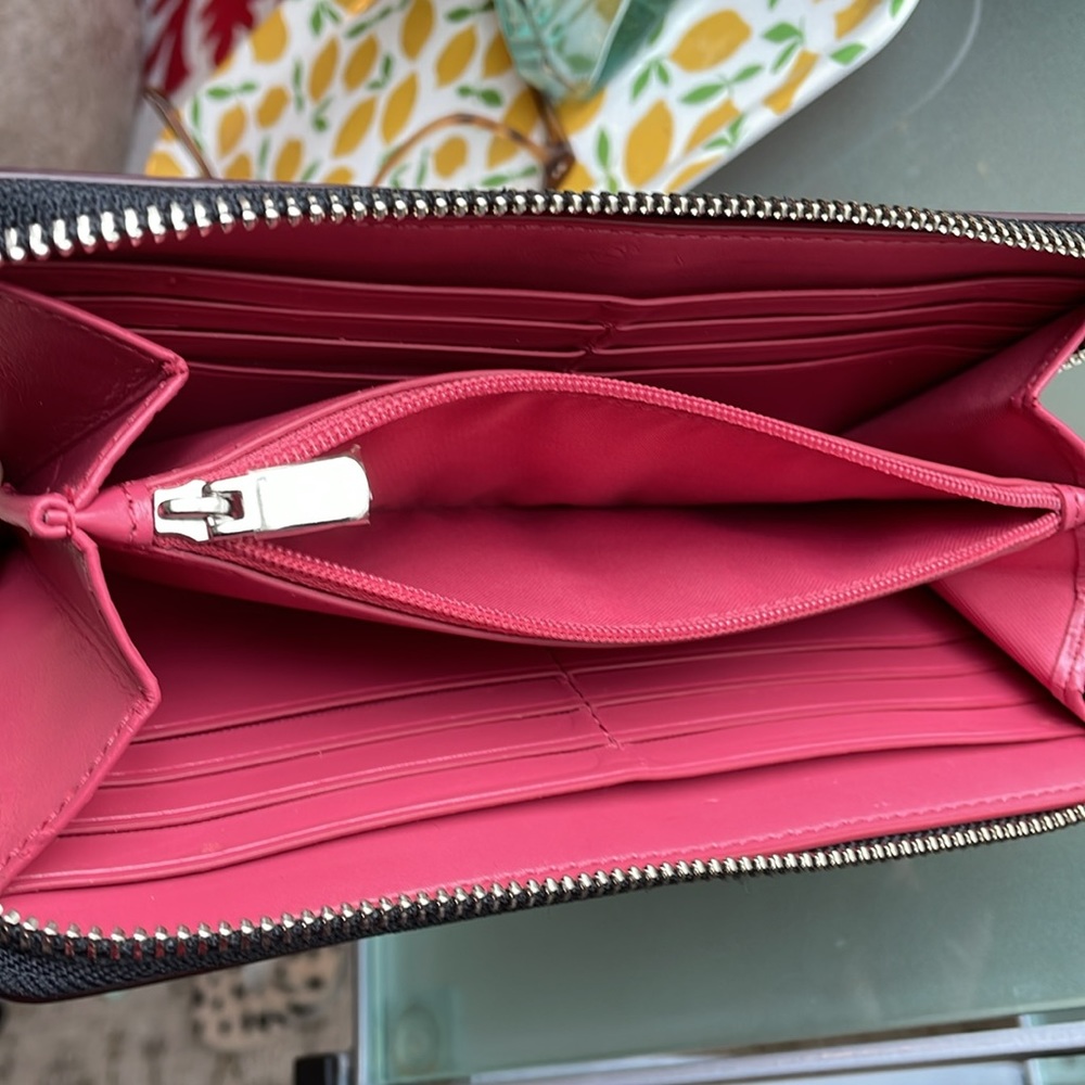 Coach Sierra Posey Cluster Floral Satchel, Wallet & Pink Wide Scallop Edge Strap - Picture 17 of 17